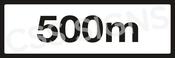 P001 Distance 500m Sign