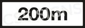 P001 Distance 200m Sign