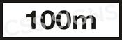 P001 Distance 100m Sign