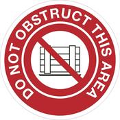 Do Not Obstruct Floor Graphic