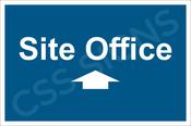 Site Office Straight Ahead Sign