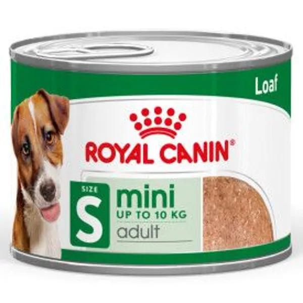 Royal Canin Mini Adult Wet Dog Food S 195gr - Image Features: Loaf, Up to 10 kg