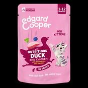 Edgard &amp; Cooper Nutritious Duck &amp; Chicken with Blueberries &amp; Parsley in Gravy Kitten Wet Food Pouch 85gr image
