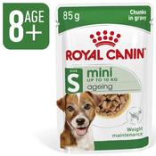 Royal Canin Mini Ageing 8+ Senior Wet Dog Food Chunks in Gravy Pouch 85gr image