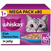 Whiskas 1+ Fish Favourites in Jelly 80x85gr