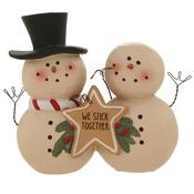 SNOW COUPLE WE STICK TOGETHER COOKIE