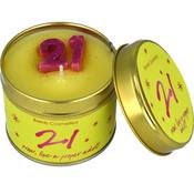 21st Birthday Tinned Candle