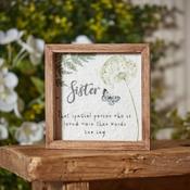 Sister Framed Textured Plaque