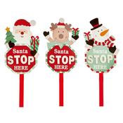 90cm Santa Stop Here Sign