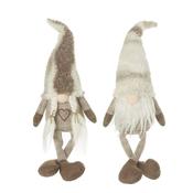 BROWN &amp; CREAM SITTING GONKS MIX ( 13x10x50cm)