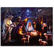 30x40cm - Nativity Scene Canvas image