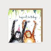 Birthday Monkeys Card image