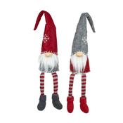Long Legged Fabric Red &amp; Grey Gonk Mix (10x9x58cm)