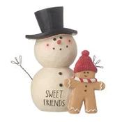 SWEET FRIENDS SNOWMAN &amp; GINGERBREAD MAN