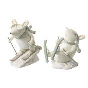 Skiing Mice Mix (8x5x8cm)