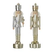 Large Gold &amp; Silver Nutcracker Mix (9x9x35cm)