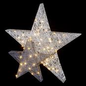 31cm - BO Silver-Grey Star with image