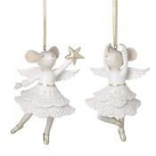 Hanging Dancing White Mice Mix ( 7x4x11.7cm) image