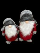 Set of  2 - Red Gonk In Grey Hat