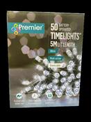 5m Lit Lenght - 50 Battery Operated Time Light (White) image
