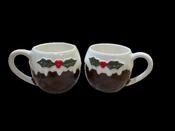 Christmas Pudding Mug - Set of 2 image