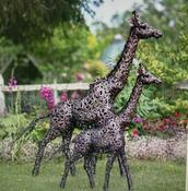 Bronze Giraffe Sculpture Small