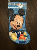 Disney Christmas Stocking Blue Baby Mickey image