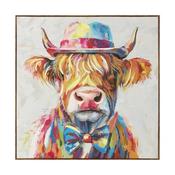 Funky Cow Canvas 80 x 80cm image