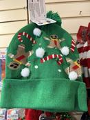 Gingerbread Xmas Hat with Candy Canes &amp; Snowballs image