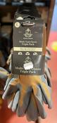 Kent &amp; Stowe Multi-Task Triple Pack of gloves Large
