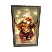 LED Highland Stained Gls 21cm image