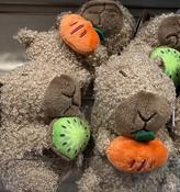 Metal keychain, Plush-Capybara, 10 cm, 2 ass.