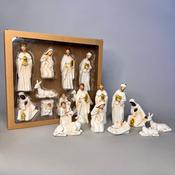 Nativity set in window box 10pcs 4.5x3.5x12.4cm image