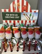 Pen with LED Christmas light motif mix