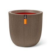 Planter ball Groove NL 54x52 warm taupe image