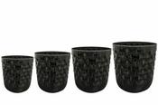 Pot Jacie metalic black D36 H42 image