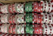 Ribbon, Christmas, polyester, 2 cm x 2 m, 6 assorted designs