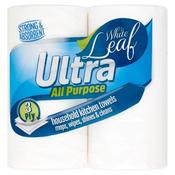 White Leaf Ultra Kitchen Towel 3 ply