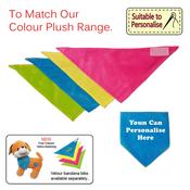 Velour Bandana Bib for Plush Toys