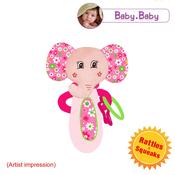 Baby Girls Elephant Hand Squeaker Toy