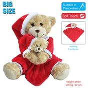 Christmas Bedtime Bear With Comforter