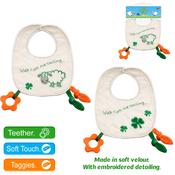 Velour Bib with Teether image
