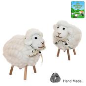 12pc Wooden Leg Sheep In Display Box (ECRU ONLY)