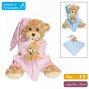 Medium Bedtime Bear with Comforter