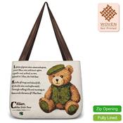 Cillian The Bear Woven Tapestry Bag