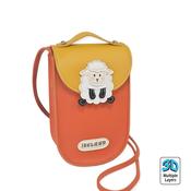 Faux Leather Shoulder Bag(Orange)