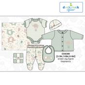 9 Pc Soft Green Elephant Baby Set