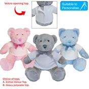 Super Soft Teddy In White T-Shirt image