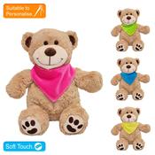 Small Brown Paws Bear With Bandana image