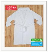 Adult White Bathrobe image